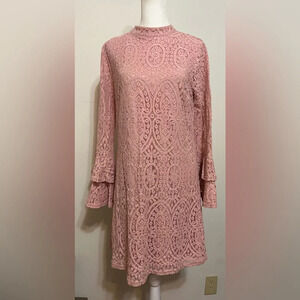 Ultra Pink Lace Dress Size Medium